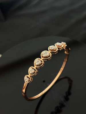 14K Gold Diamond Bangle , IGI Certified 1.6 ct Diamonds, 13.408g Net Gold 14K Gold Diamond Bangle , IGI Certified 1.6 ct Diamonds, 13.408g Net Gold