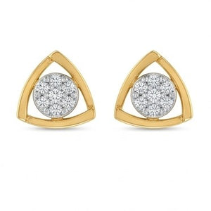 14KT Gold Lacy Scroll Diamond Earrings | IGI Certified Luxury Studs, Gross Wt: 2.01, Net Wt: 1.968, Diamond. Wt 0.21 14KT Gold Lacy Scroll Diamond Earrings | IGI Certified Luxury Studs, Gross Wt: 2.01, Net Wt: 1.968, Diamond. Wt 0.21