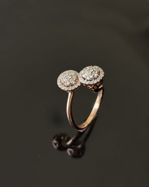 14K Gold Diamond Cluster & Halo Ring with IGI Certified 0.62 ct Diamonds, 4.586g Net Gold 14K Gold Diamond Cluster & Halo Ring with IGI Certified 0.62 ct Diamonds, 4.586g Net Gold