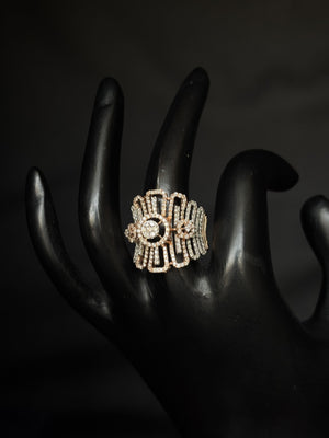 14K Gold Diamond Statement Ring with IGI Certified 1.34 ct Diamonds, 7.012g Net Gold 14K Gold Diamond Statement Ring with IGI Certified 1.34 ct Diamonds, 7.012g Net Gold