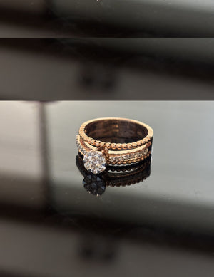 Grand 14K Gold Multi-Band Diamond Ring with IGI Certified 0.42 ct Diamonds, 5.946g Net Gold Grand 14K Gold Multi-Band Diamond Ring with IGI Certified 0.42 ct Diamonds, 5.946g Net Gold