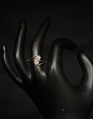 18K Gold Diamond Cluster Ring with IGI Certified 0.22 ct Diamonds, 2.956g Net Gold 18K Gold Diamond Cluster Ring with IGI Certified 0.22 ct Diamonds, 2.956g Net Gold