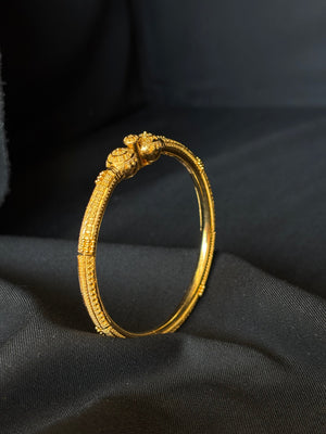 22K Gold Floral Bangle Set 22K Gold Floral Bangle Set