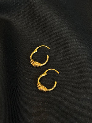 22K Gold Earrings with Delicate Drops 22K Gold Earrings with Delicate Drops