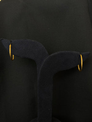 22K Gold Minimalist Bali Hoop Earrings 22K Gold Minimalist Bali Hoop Earrings