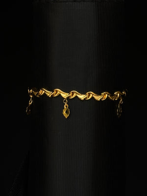 22K Gold Bracelet with Charm Detail 22K Gold Bracelet with Charm Detail