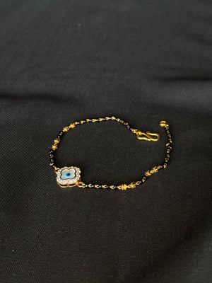 22K Gold Evil Eye Mangalsutra Bracelet 22K Gold Evil Eye Mangalsutra Bracelet
