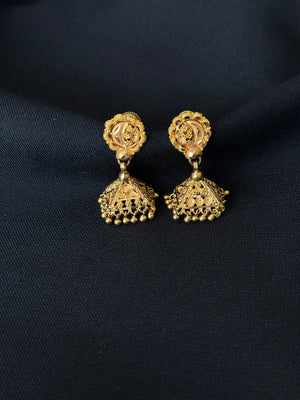 22K Gold Traditional Bell Drop Earrings 22K Gold Traditional Bell Drop Earrings