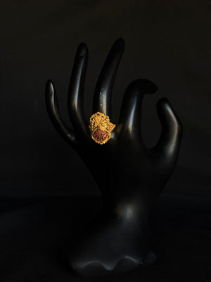 22K Gold Traditional Filigree Ring - Elegant Handcrafted Jewelry 22K Gold Traditional Filigree Ring - Elegant Handcrafted Jewelry
