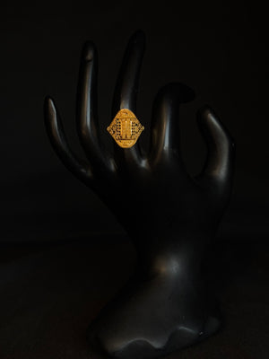 22K Gold Ladies Ring with Distinctive Textured Design 22K Gold Ladies Ring with Distinctive Textured Design