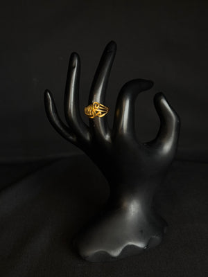 22K Gold Ladies Ring with Abstract Swirl Design. 22K Gold Ladies Ring with Abstract Swirl Design.