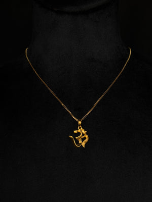 22K Gold Om Pendant - Sacred Symbol of Peace & Harmony (Without Chain) 22K Gold Om Pendant - Sacred Symbol of Peace & Harmony (Without Chain)