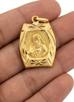 22KT Gold Shirdi Sai Baba Pendant | Devotional Spiritual Gold Jewelry 22KT Gold Shirdi Sai Baba Pendant | Devotional Spiritual Gold Jewelry