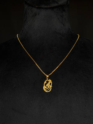 22K Gold Ganesha Pendant - Symbol of Wisdom & Prosperity (Without Chain) 22K Gold Ganesha Pendant - Symbol of Wisdom & Prosperity (Without Chain)