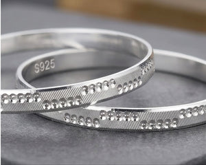 92.5 Sterling Silver Stackable Bangle Set 92.5 Sterling Silver Stackable Bangle Set