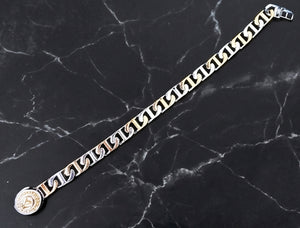 Imperial Grecian Dual-Tone Sterling Silver Bracelet Imperial Grecian Dual-Tone Sterling Silver Bracelet