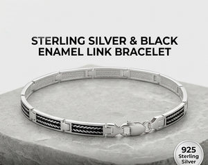 Artisan Filigree Sterling Silver Gents Bar Bracelet Artisan Filigree Sterling Silver Gents Bar Bracelet