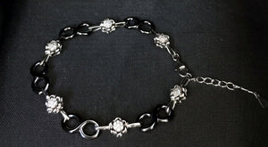 Midnight Infinity Sterling Silver Ladies Charm Bracelet Midnight Infinity Sterling Silver Ladies Charm Bracelet