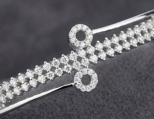 Infinity Cross Sterling Silver Ladies Cuff Bracelet Infinity Cross Sterling Silver Ladies Cuff Bracelet