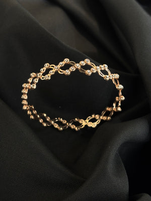 Rose Gold Silver combo of Ring cum Bracelet Rose Gold Silver combo of Ring cum Bracelet