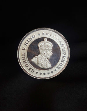 100g Round 999 Pure Silver Geaorge King Empire Silver Coin from Premsay Jewellers 100g Round 999 Pure Silver Geaorge King Empire Silver Coin from Premsay Jewellers