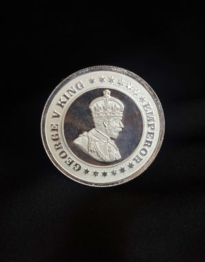 100g Round 999 Pure Silver Geaorge King Empire Silver Coin from Premsay Jewellers - Premsay Jewel House 100g Round 999 Pure Silver Geaorge King Empire Silver Coin from Premsay Jewellers - Premsay Jewel House