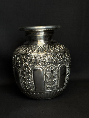 92.5 Sterling Silver Lota with Intricate Nakshi Work 92.5 Sterling Silver Lota with Intricate Nakshi Work