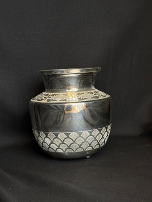 92.5 Sterling Silver Lota with CNC and Enamel Work - A Fusion of Precision and Artistry 92.5 Sterling Silver Lota with CNC and Enamel Work - A Fusion of Precision and Artistry