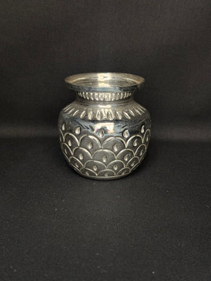 92.5 Sterling Silver Kalash with Engraved Design 92.5 Sterling Silver Kalash with Engraved Design