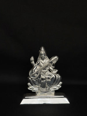 925 sterling silver Goddess Saraswati Sheet Murti 925 sterling silver Goddess Saraswati Sheet Murti