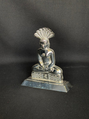 92.5 Sterling Silver Lord Mahavira Idol 92.5 Sterling Silver Lord Mahavira Idol