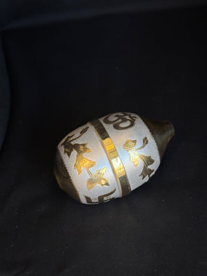92.5 Sterling Silver & Gold-Plated Nariyal (Coconut) for Pooja 92.5 Sterling Silver & Gold-Plated Nariyal (Coconut) for Pooja