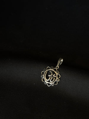 92.5 Sterling Silver Chakra Om Pendant - Spiritual Jewelry (Without Chain) 92.5 Sterling Silver Chakra Om Pendant - Spiritual Jewelry (Without Chain)