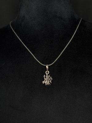 92.5 Sterling Silver Shri Hanuman Pendant - Spiritual Jewelry (Without Chain) 92.5 Sterling Silver Shri Hanuman Pendant - Spiritual Jewelry (Without Chain)