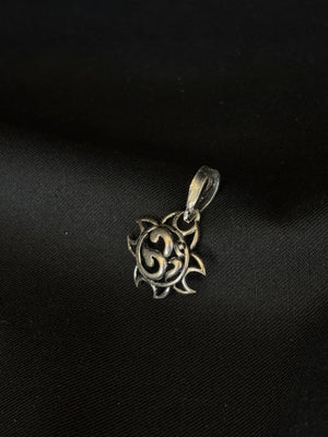 92.5 Sterling Silver Om Pendant - Spiritual Jewelry (Without Chain) 92.5 Sterling Silver Om Pendant - Spiritual Jewelry (Without Chain)