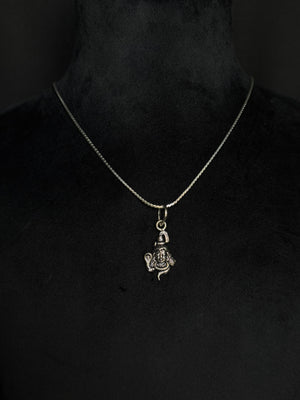 92.5 Sterling Silver Lord Shiva Pendant - Spiritual Jewelry (Without Chain) 92.5 Sterling Silver Lord Shiva Pendant - Spiritual Jewelry (Without Chain)
