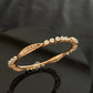 14K Gold Diamond Bangle with IGI Certified 3.03 ct Diamonds, 14.814g Net Gold