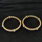 14K Rose Gold Diamond Bangle Bracelets (Set of 2) , IGI Certified 5.74 ct Diamonds, 30.112g Net Gold