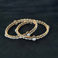 14K Rose Gold Diamond Bangle Bracelets (Set of 2) , IGI Certified 5.74 ct Diamonds, 30.112g Net Gold