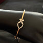 14K Gold Diamond Bangle , IGI Certified 0.48 ct Diamond, 7.444g Net Gold