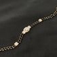 14K Gold Diamond Bracelet with Mangalsutra Chain , IGI Certified 0.43 ct Diamonds, 3.2g Net Gold