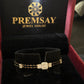 14K Gold Diamond Bracelet with Mangalsutra Chain , IGI Certified 0.43 ct Diamonds, 3.2g Net Gold
