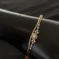 14K Gold Diamond Bangle , IGI Certified 0.41 ct Diamonds, 8.518g Net Gold