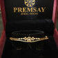 14K Gold Diamond Bangle , IGI Certified 0.41 ct Diamonds, 8.518g Net Gold