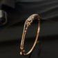 14K Gold Diamond Bangle , IGI Certified 0.41 ct Diamonds, 8.518g Net Gold