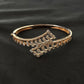 14K Gold Diamond Bangle , IGI Certified 1.27 ct Diamonds, 18.006g Net Gold