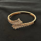 14K Gold Diamond Bangle , IGI Certified 1.27 ct Diamonds, 18.006g Net Gold