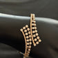 14K Gold Diamond Bangle , IGI Certified 1.27 ct Diamonds, 18.006g Net Gold