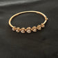 14K Gold Diamond Bangle , IGI Certified 1.6 ct Diamonds, 13.408g Net Gold