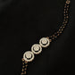 14K Gold Diamond Bracelet with Mangalsutra Chain , IGI Certified 1.35 ct Diamonds, 4.05g Net Gold